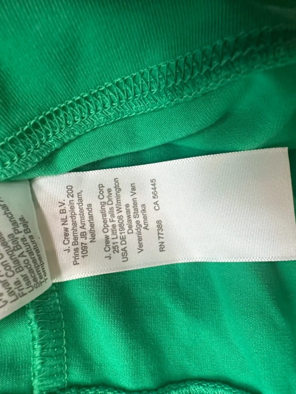 NWOT J CREW Green crop leggings size L